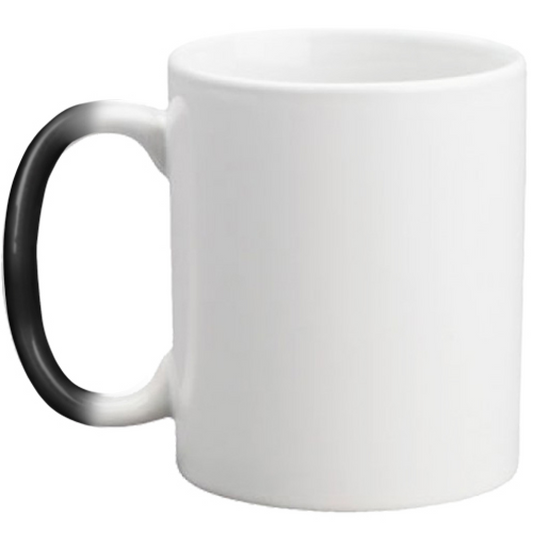 Tazza magica che mostra la foto con il calore